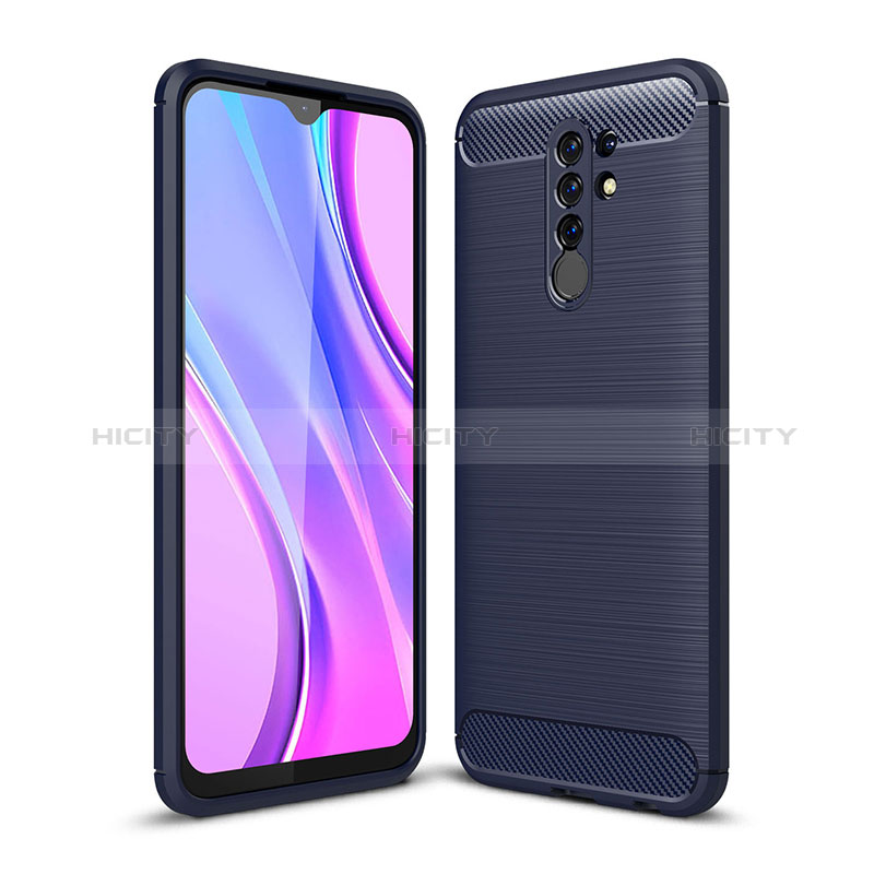 Custodia Silicone Cover Morbida Line WL1 per Xiaomi Redmi 9 Prime India Blu