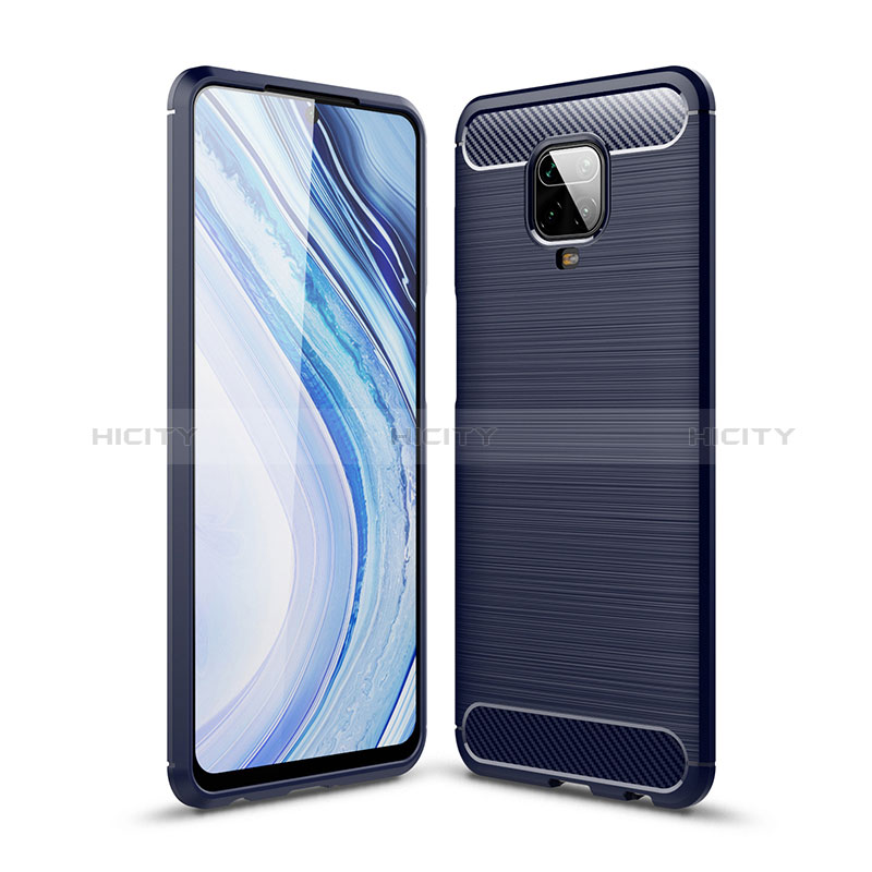 Custodia Silicone Cover Morbida Line WL1 per Xiaomi Redmi Note 9 Pro Max Blu