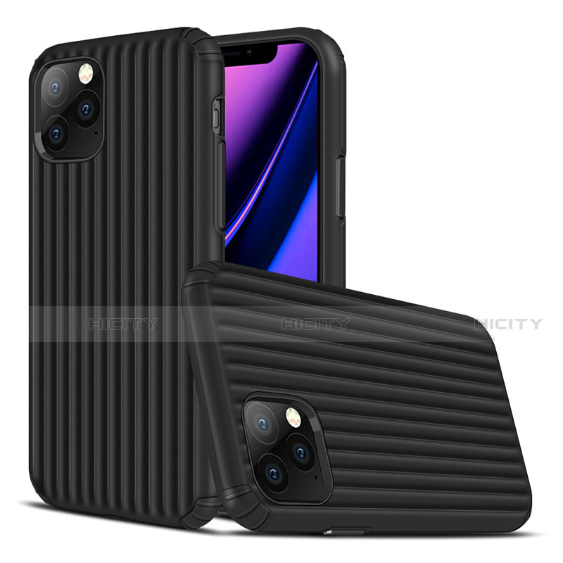 Custodia Silicone Cover Morbida Line Z01 per Apple iPhone 11 Pro Nero