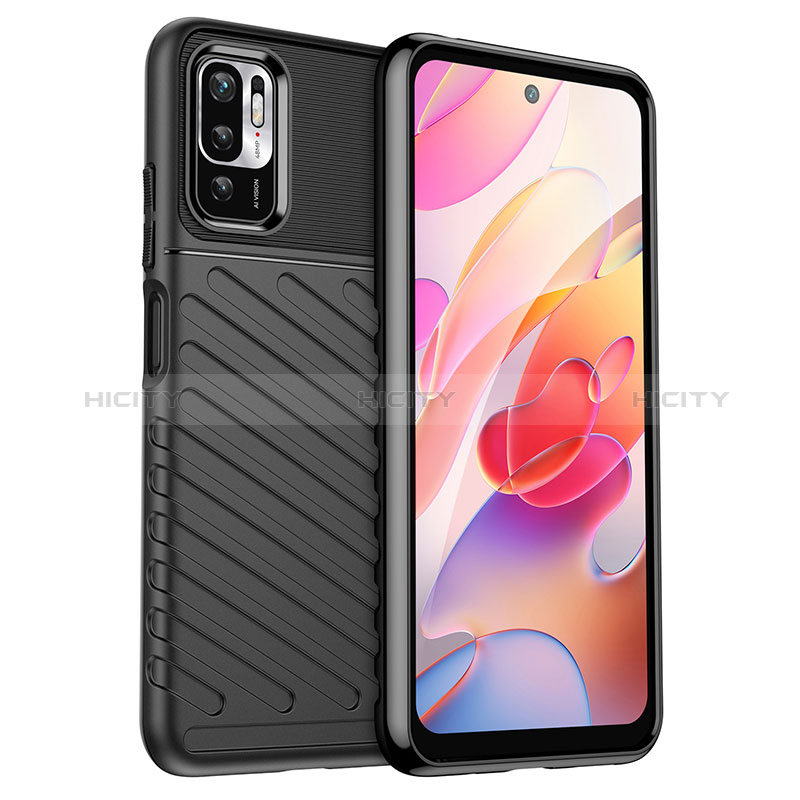 Custodia Silicone Cover Morbida Spigato MF1 per Xiaomi POCO M3 Pro 5G Nero