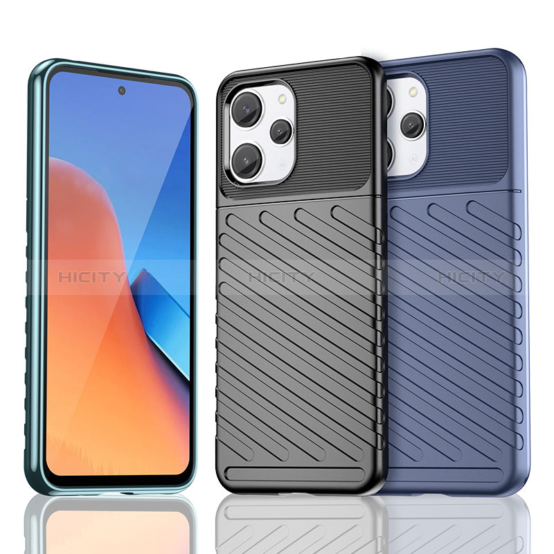 Custodia Silicone Cover Morbida Spigato MF1 per Xiaomi Poco M6 Pro 5G