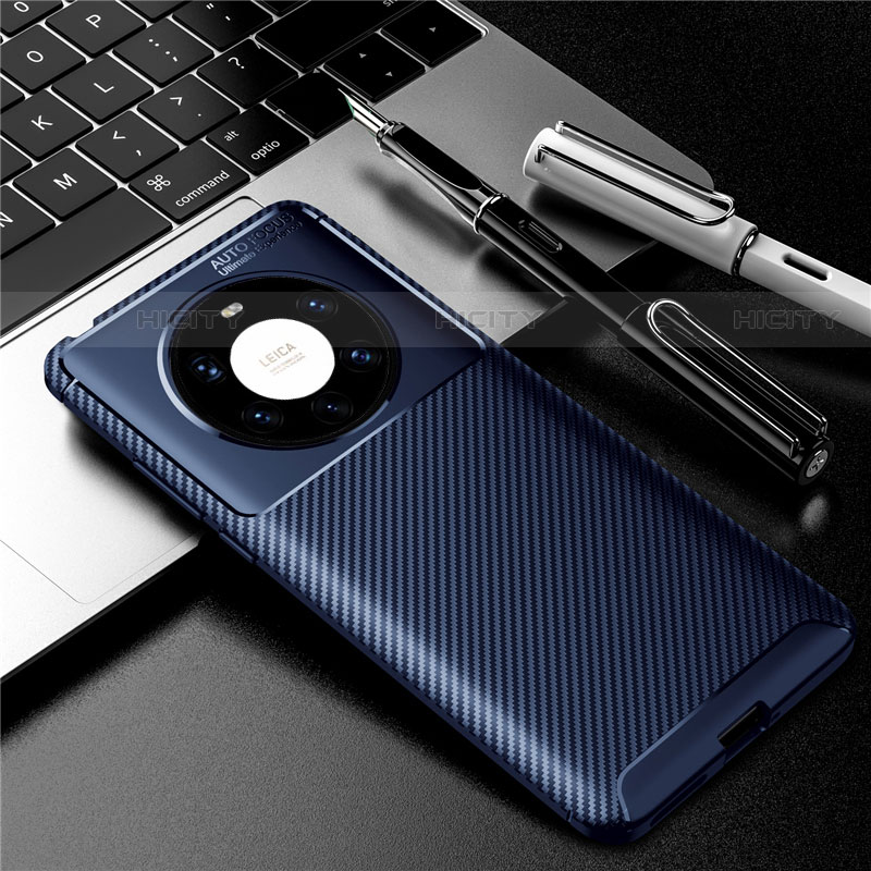 Custodia Silicone Cover Morbida Spigato per Huawei Mate 40 Pro+ Plus