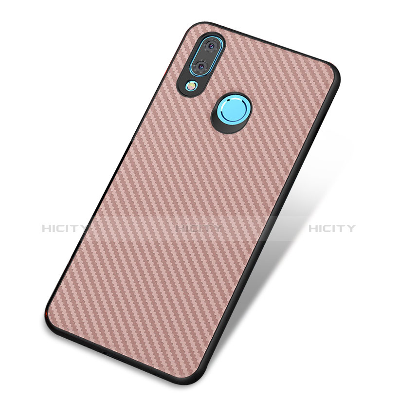 Custodia Silicone Cover Morbida Spigato per Huawei Nova 3 Oro Rosa