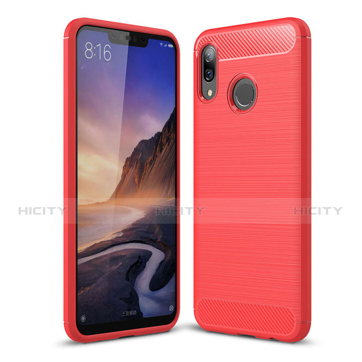 Custodia Silicone Cover Morbida Spigato per Huawei Nova 3i Rosso