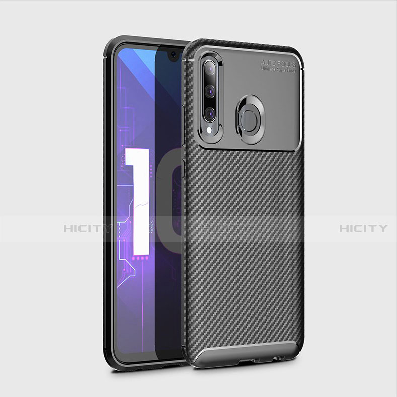 Custodia Silicone Cover Morbida Spigato per Huawei P Smart+ Plus (2019) Nero