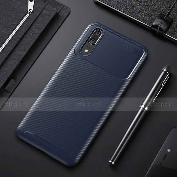 Custodia Silicone Cover Morbida Spigato per Huawei P20