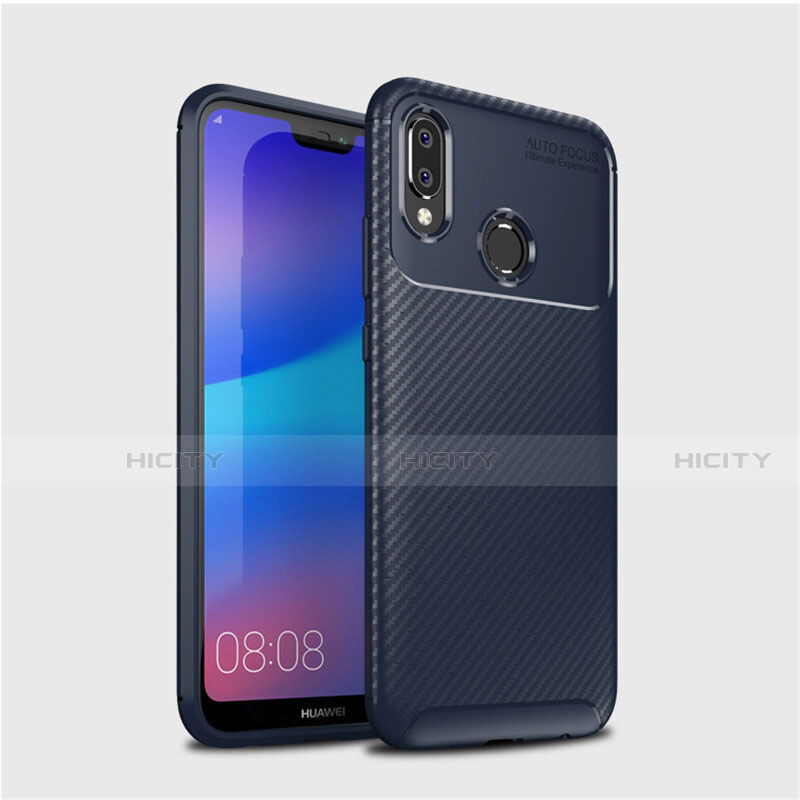 Custodia Silicone Cover Morbida Spigato per Huawei P20 Lite