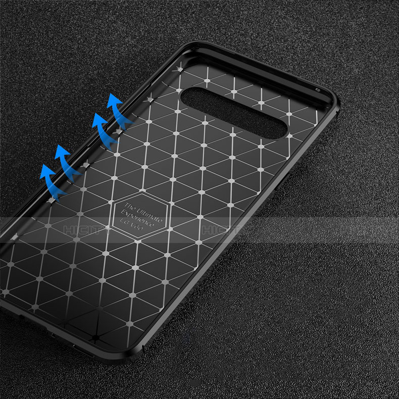 Custodia Silicone Cover Morbida Spigato per LG V60 ThinQ 5G