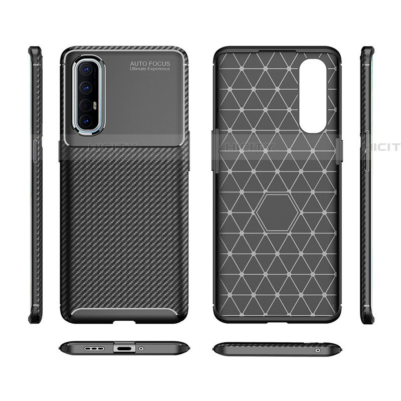 Custodia Silicone Cover Morbida Spigato per Oppo Find X2 Neo