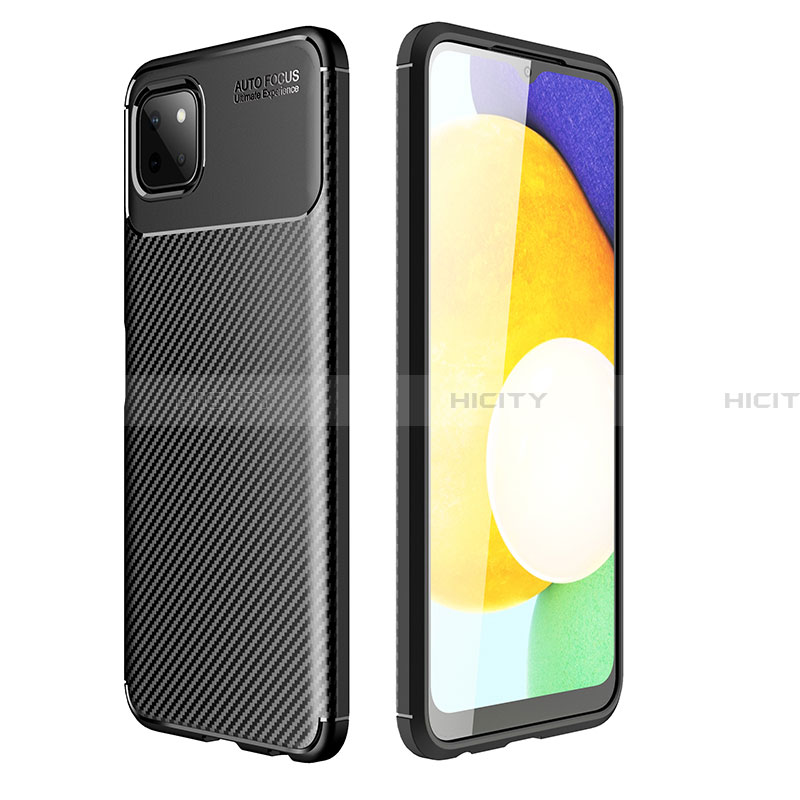 Custodia Silicone Cover Morbida Spigato per Samsung Galaxy A22 5G Nero