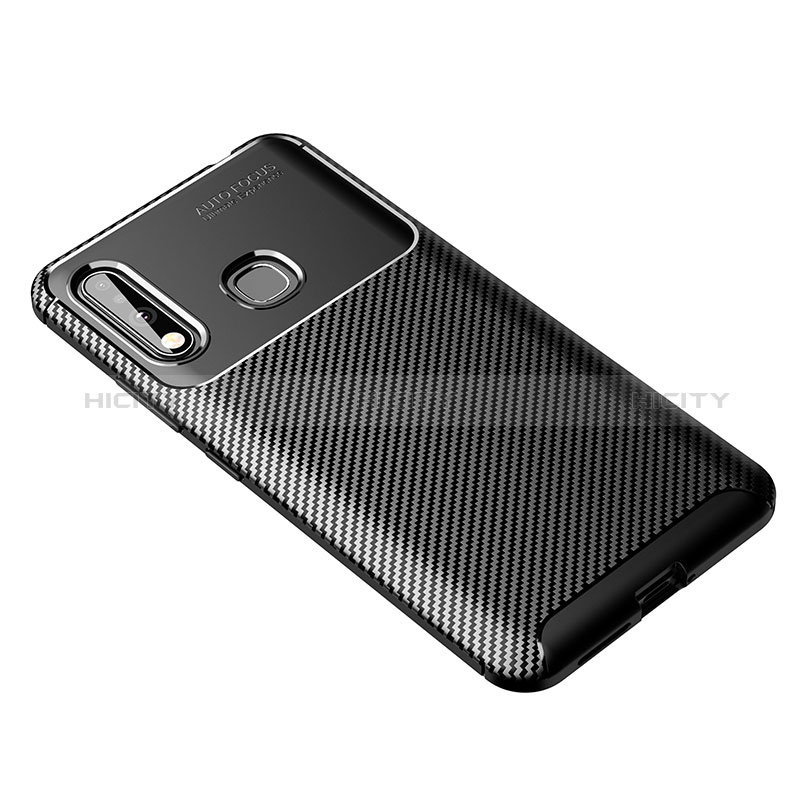 Custodia Silicone Cover Morbida Spigato per Samsung Galaxy A70E Nero