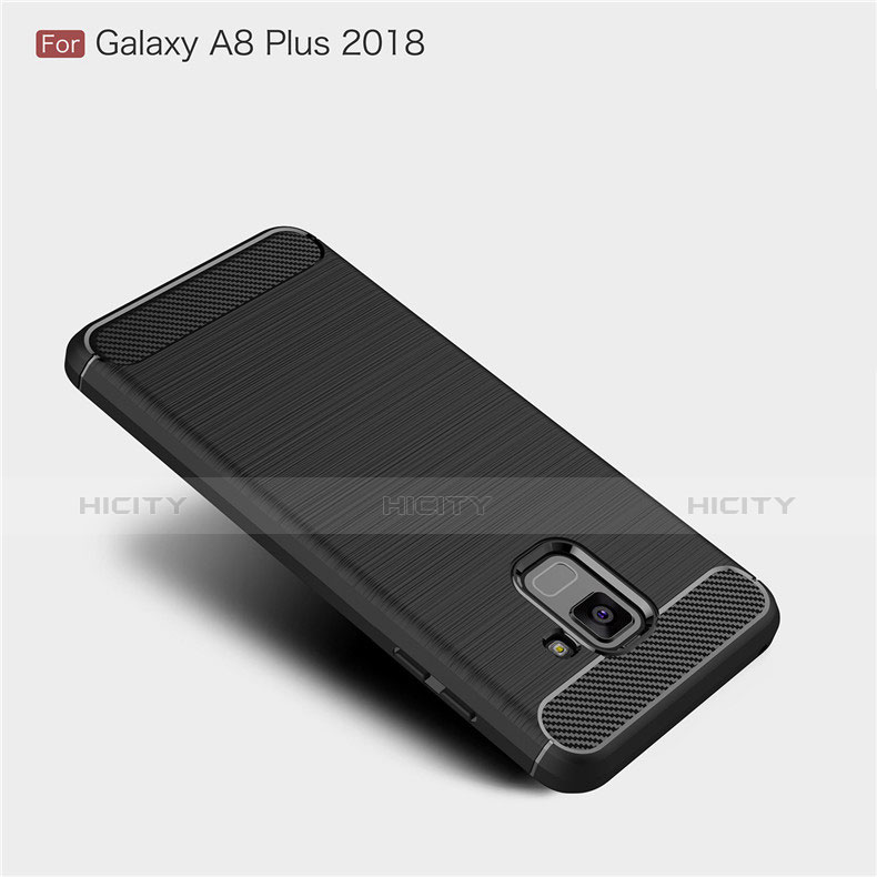 Custodia Silicone Cover Morbida Spigato per Samsung Galaxy A8+ A8 Plus (2018) A730F