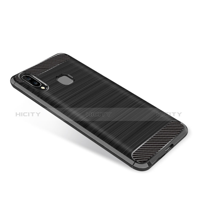 Custodia Silicone Cover Morbida Spigato per Samsung Galaxy A9 Star SM-G8850 Nero