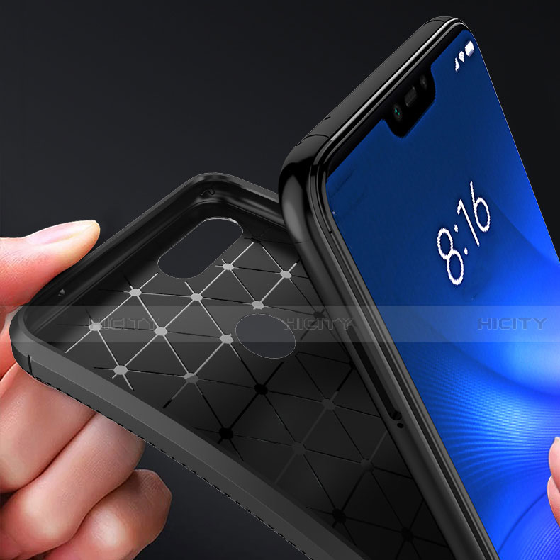 Custodia Silicone Cover Morbida Spigato per Xiaomi Mi 8 Lite