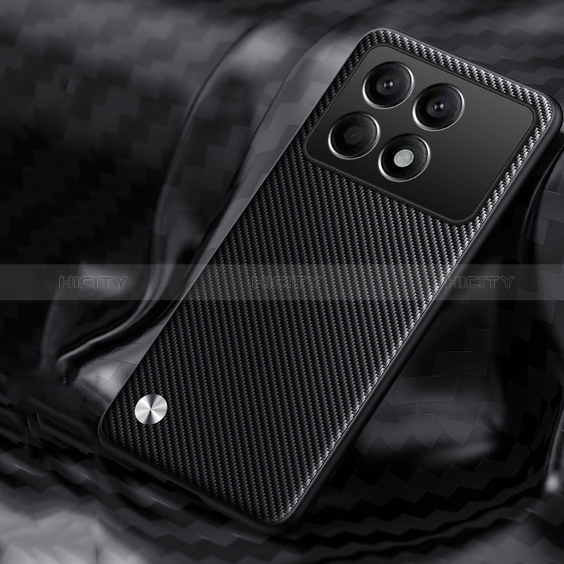 Custodia Silicone Cover Morbida Spigato per Xiaomi Redmi K70 Pro 5G Nero