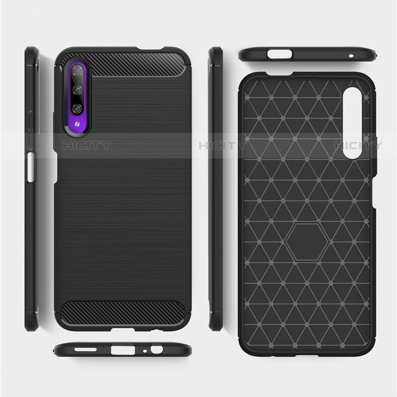 Custodia Silicone Cover Morbida Spigato S01 per Huawei P Smart Pro (2019)