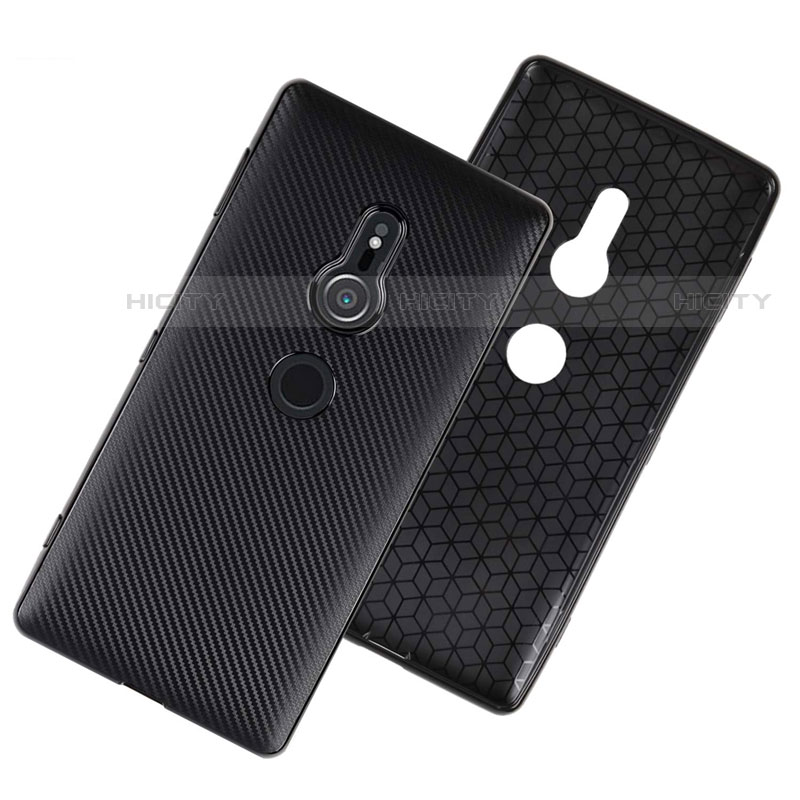 Custodia Silicone Cover Morbida Spigato S01 per Sony Xperia XZ2