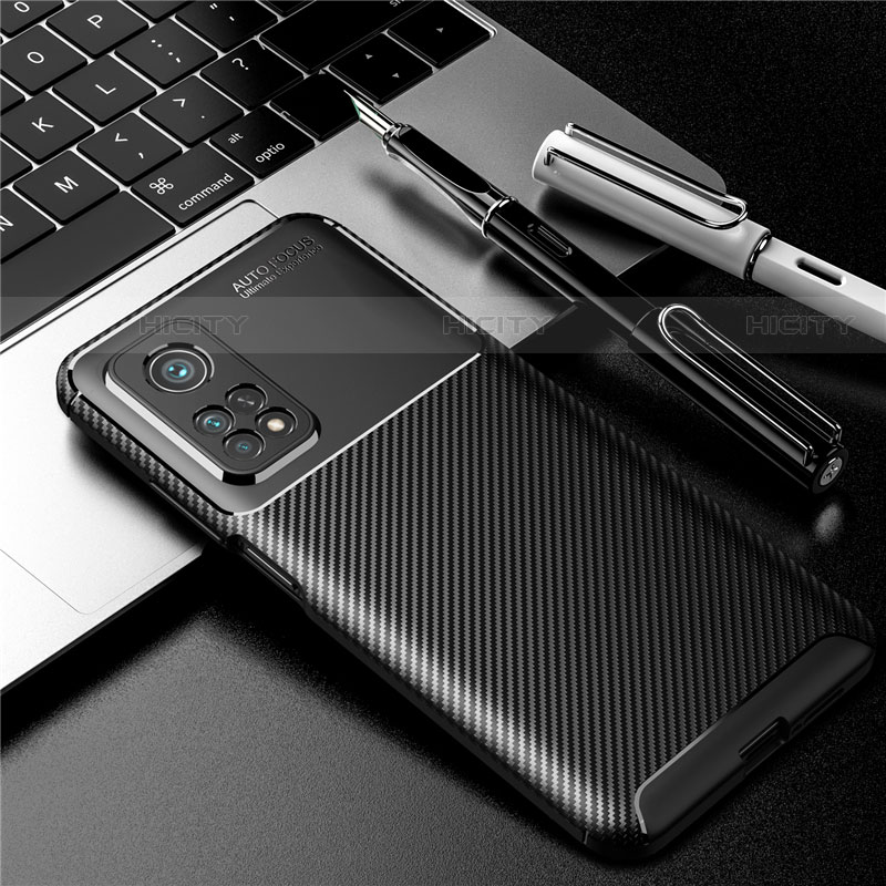 Custodia Silicone Cover Morbida Spigato S01 per Xiaomi Redmi K30S 5G Nero