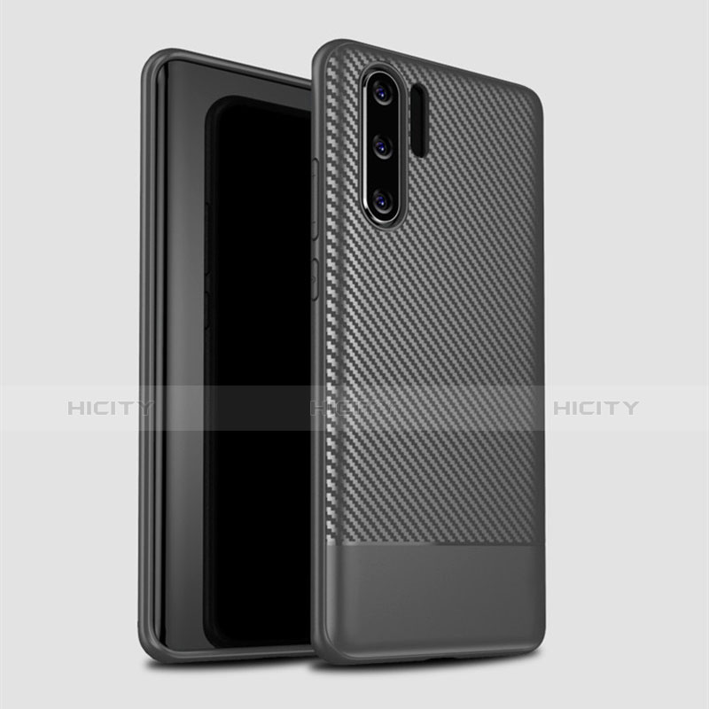 Custodia Silicone Cover Morbida Spigato S04 per Huawei P30 Pro New Edition Grigio