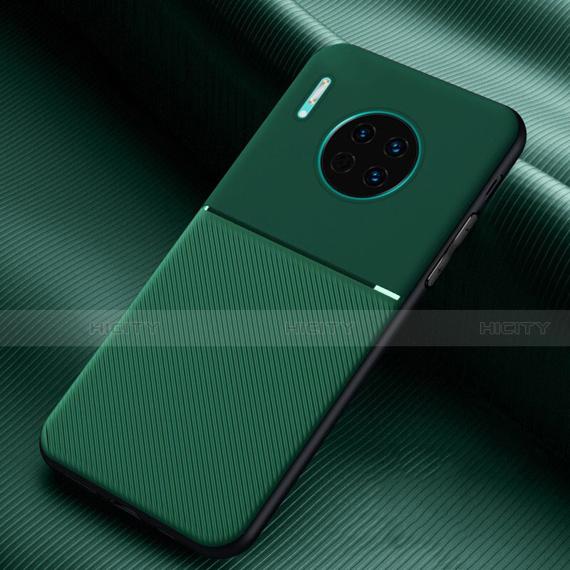 Custodia Silicone Cover Morbida Spigato Y01 per Huawei Mate 30 5G Verde