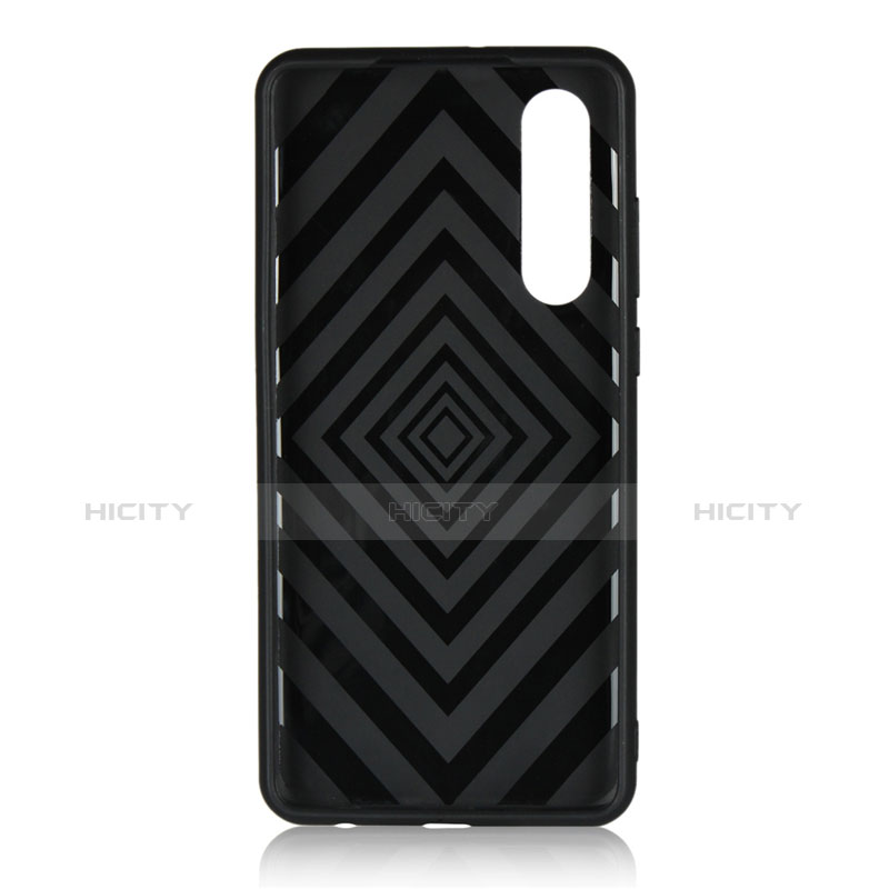 Custodia Silicone e Plastica Opaca Cover con Anello Supporto per Huawei P30