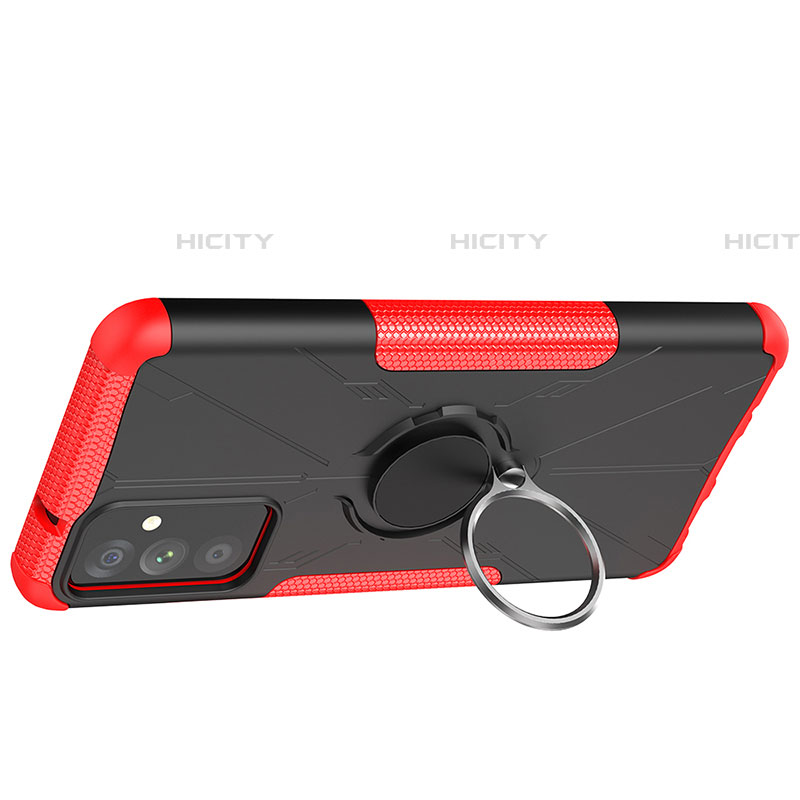 Custodia Silicone e Plastica Opaca Cover con Magnetico Anello Supporto J01X per Samsung Galaxy F54 5G