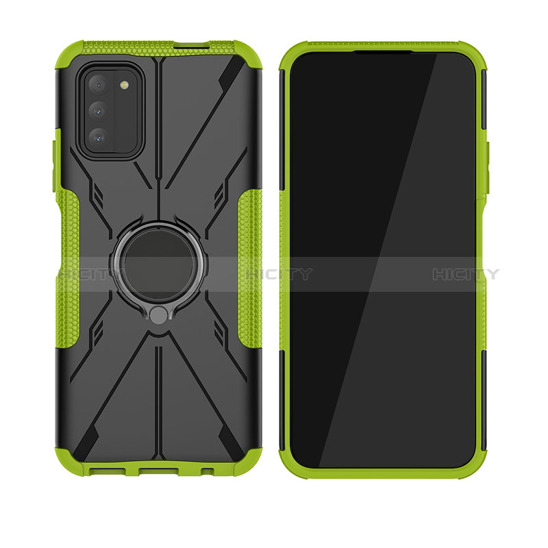 Custodia Silicone e Plastica Opaca Cover con Magnetico Anello Supporto JX2 per Nokia G100