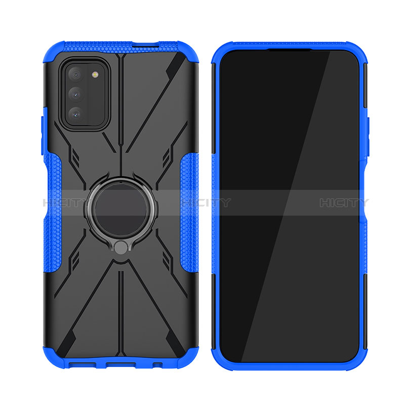 Custodia Silicone e Plastica Opaca Cover con Magnetico Anello Supporto JX2 per Nokia G100