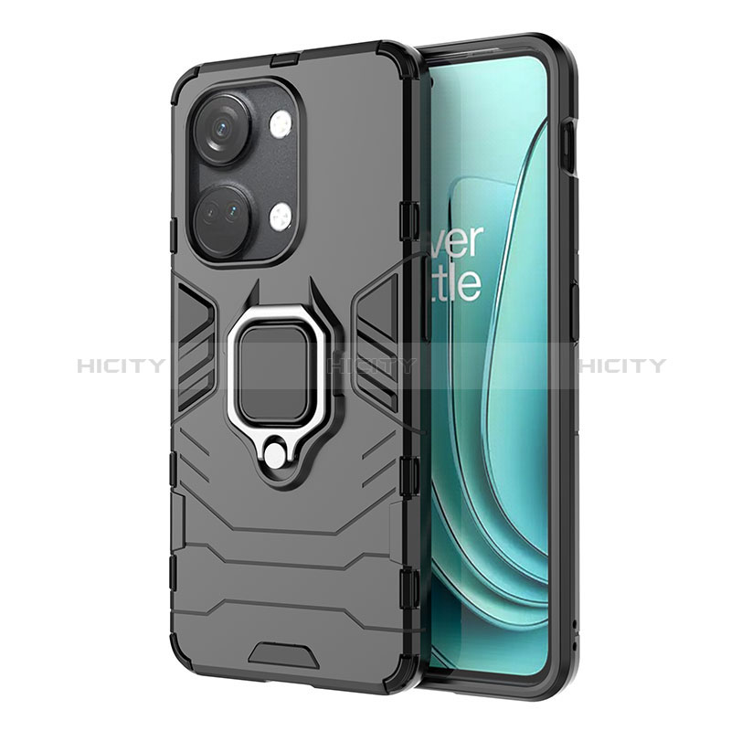 Custodia Silicone e Plastica Opaca Cover con Magnetico Anello Supporto KC1 per OnePlus Ace 2V 5G