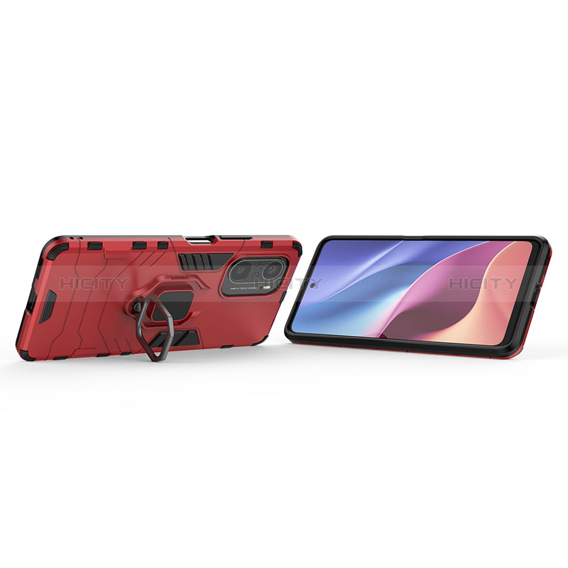 Custodia Silicone e Plastica Opaca Cover con Magnetico Anello Supporto KC1 per Xiaomi Mi 11i 5G