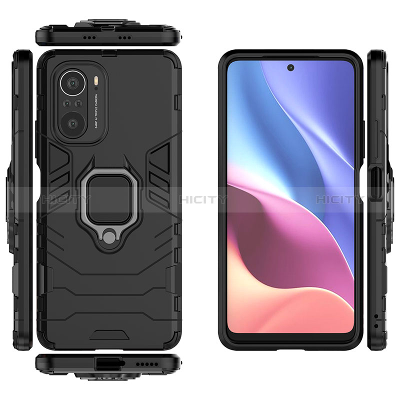 Custodia Silicone e Plastica Opaca Cover con Magnetico Anello Supporto KC1 per Xiaomi Mi 11X Pro 5G