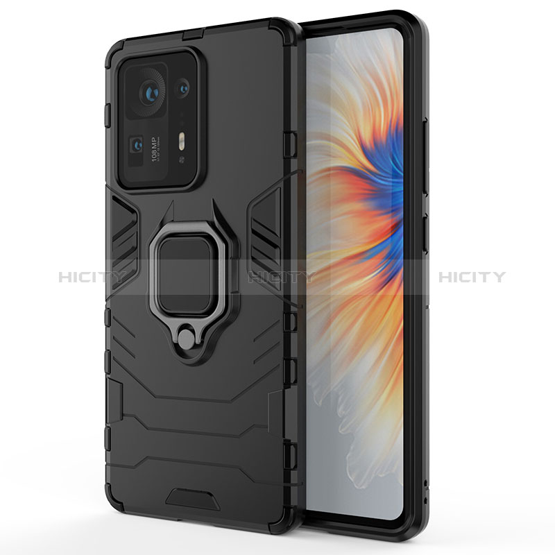 Custodia Silicone e Plastica Opaca Cover con Magnetico Anello Supporto KC1 per Xiaomi Mi Mix 4 5G