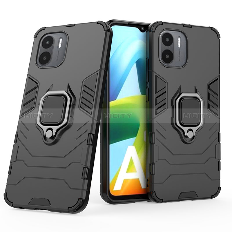 Custodia Silicone e Plastica Opaca Cover con Magnetico Anello Supporto KC1 per Xiaomi Redmi A2