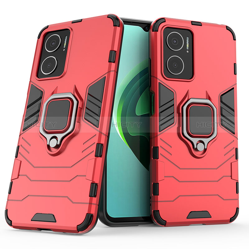 Custodia Silicone e Plastica Opaca Cover con Magnetico Anello Supporto KC1 per Xiaomi Redmi Note 11E 5G