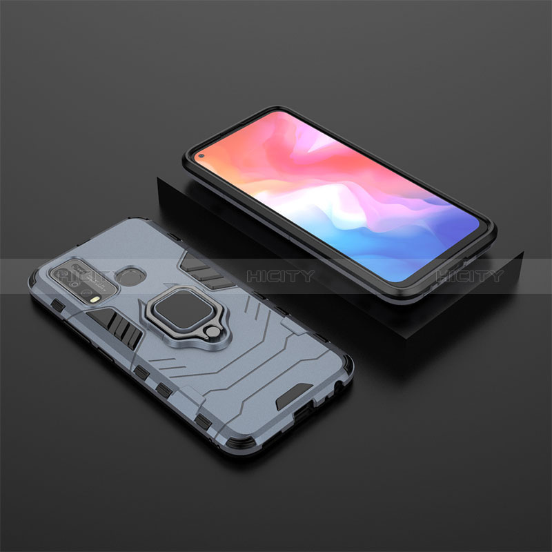 Custodia Silicone e Plastica Opaca Cover con Magnetico Anello Supporto KC2 per Vivo Y50