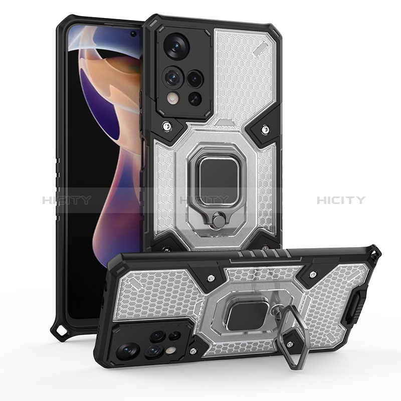 Custodia Silicone e Plastica Opaca Cover con Magnetico Anello Supporto KC3 per Xiaomi Mi 11i 5G (2022)