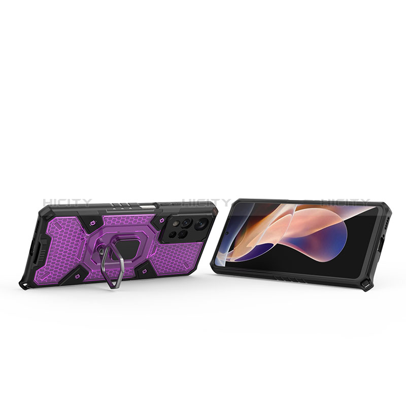 Custodia Silicone e Plastica Opaca Cover con Magnetico Anello Supporto KC3 per Xiaomi Mi 11i 5G (2022)
