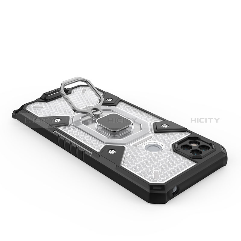 Custodia Silicone e Plastica Opaca Cover con Magnetico Anello Supporto KC3 per Xiaomi POCO C3