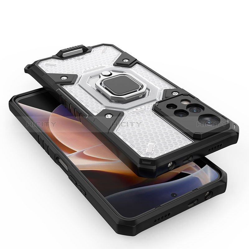 Custodia Silicone e Plastica Opaca Cover con Magnetico Anello Supporto KC4 per Xiaomi Mi 11i 5G (2022)