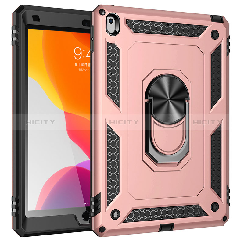 Custodia Silicone e Plastica Opaca Cover con Magnetico Anello Supporto MQ1 per Apple iPad 10.2 (2019)