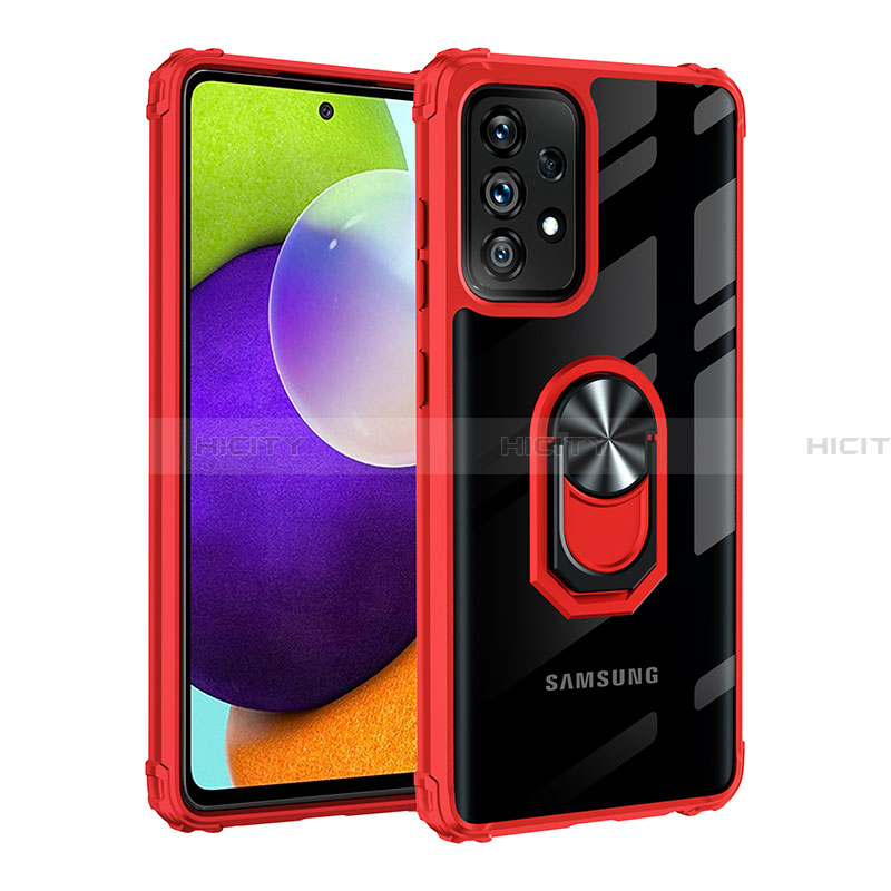 Custodia Silicone e Plastica Opaca Cover con Magnetico Anello Supporto MQ2 per Samsung Galaxy A32 4G