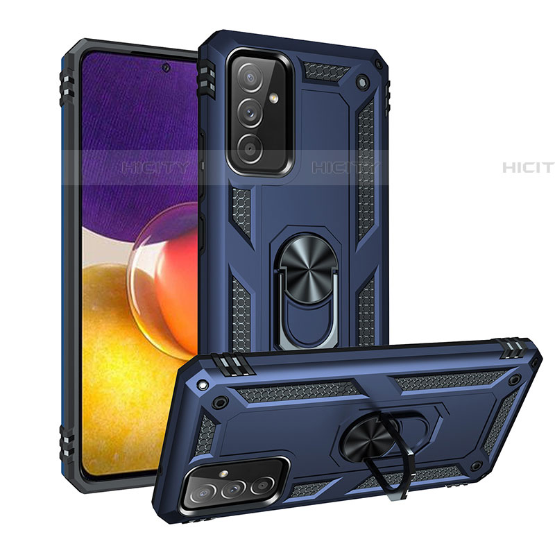 Custodia Silicone e Plastica Opaca Cover con Magnetico Anello Supporto MQ3 per Samsung Galaxy A05s