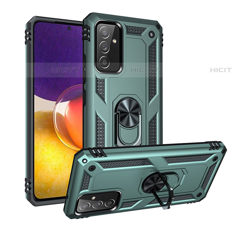 Custodia Silicone e Plastica Opaca Cover con Magnetico Anello Supporto MQ3 per Samsung Galaxy A24 4G