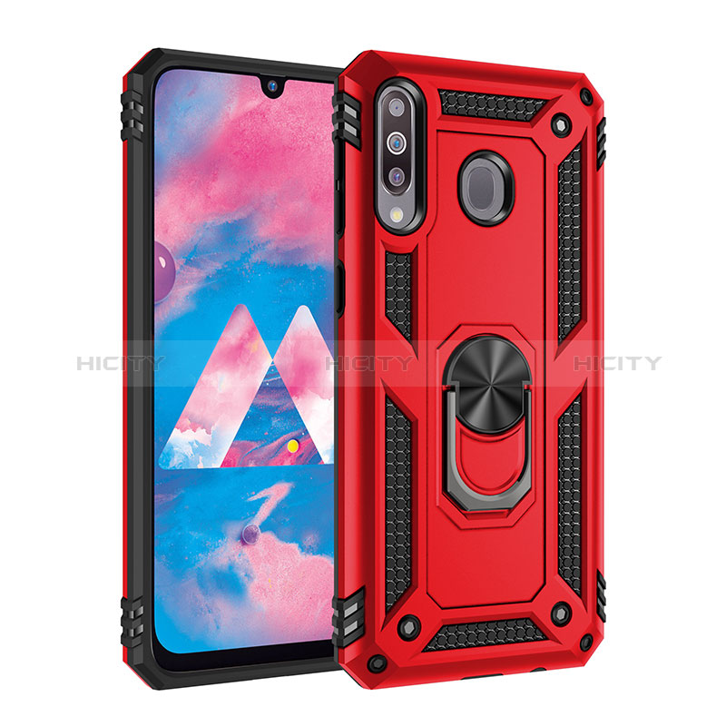 Custodia Silicone e Plastica Opaca Cover con Magnetico Anello Supporto MQ3 per Samsung Galaxy A40s