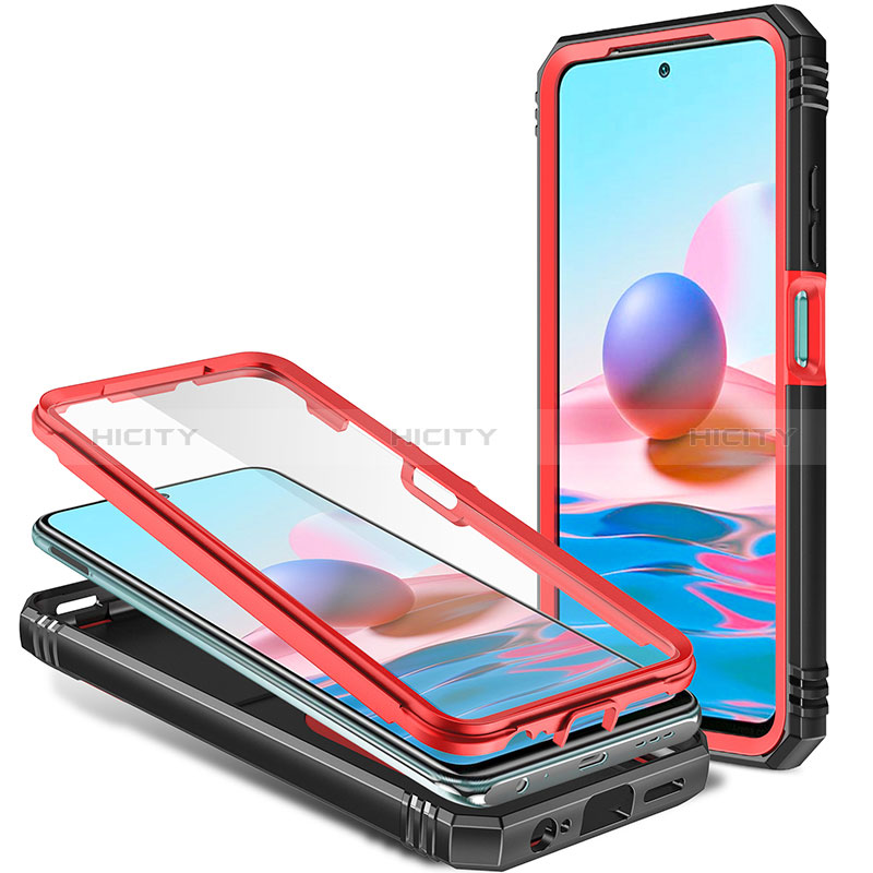 Custodia Silicone e Plastica Opaca Cover con Magnetico Anello Supporto MQ5 per Xiaomi Redmi Note 10S 4G