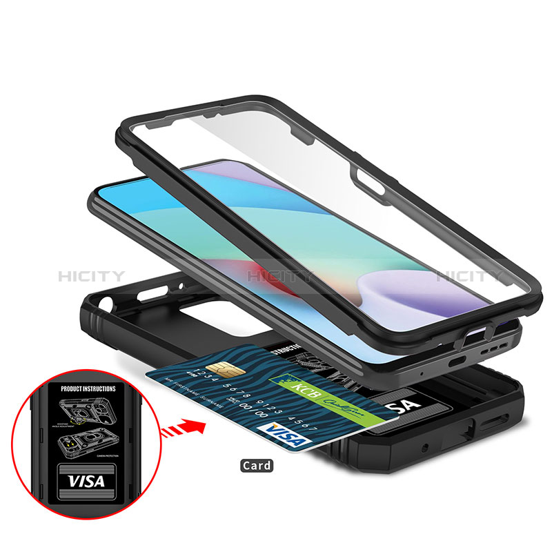 Custodia Silicone e Plastica Opaca Cover con Magnetico Anello Supporto MQ5 per Xiaomi Redmi Note 11 4G (2021)