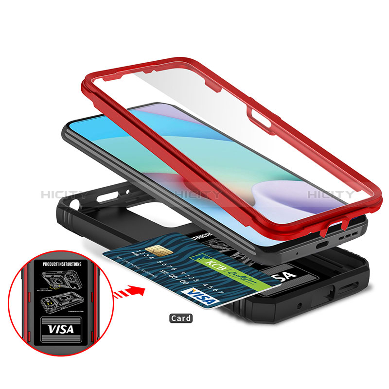 Custodia Silicone e Plastica Opaca Cover con Magnetico Anello Supporto MQ6 per Xiaomi Redmi Note 11 4G (2021)