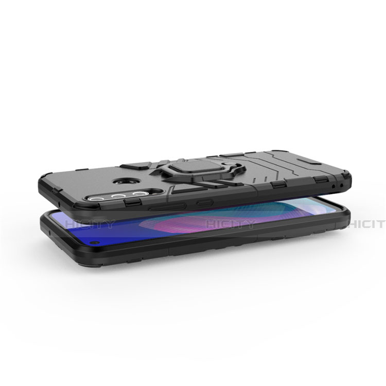 Custodia Silicone e Plastica Opaca Cover con Magnetico Anello Supporto per Huawei Honor 9C