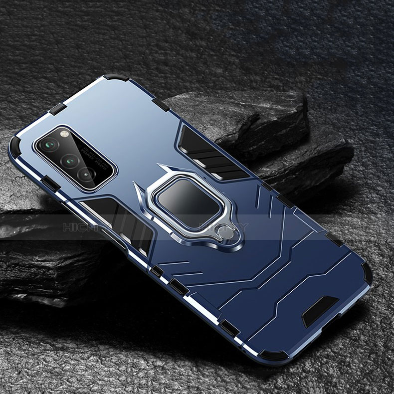 Custodia Silicone e Plastica Opaca Cover con Magnetico Anello Supporto per Huawei Honor V30 Pro 5G