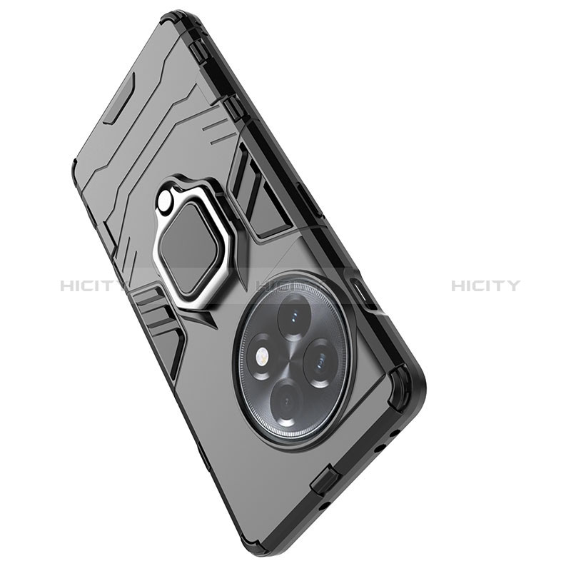 Custodia Silicone e Plastica Opaca Cover con Magnetico Anello Supporto per OnePlus 11R 5G